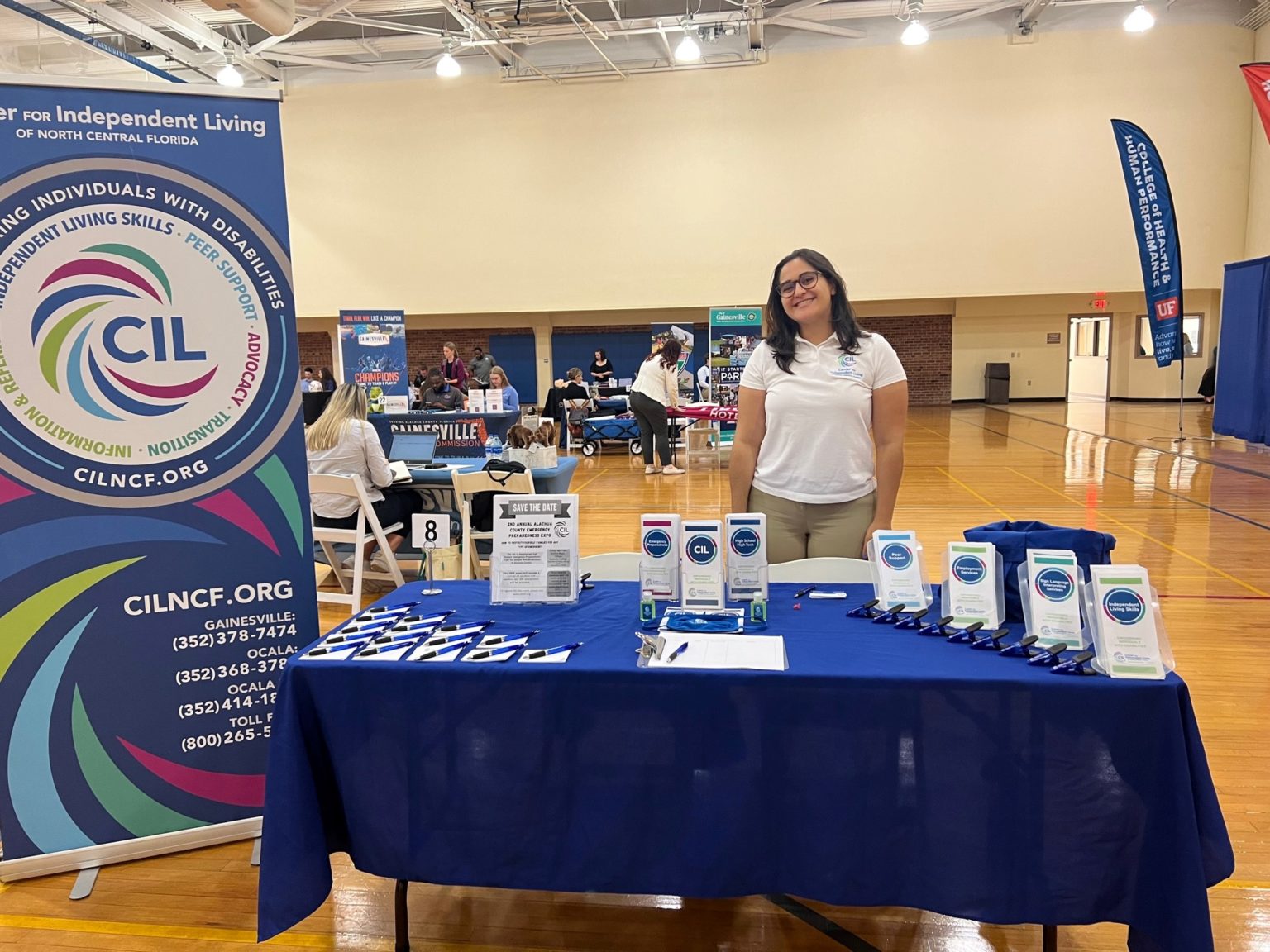 CIL tables at UF HHP Internship & Job Fair! Center for Independent